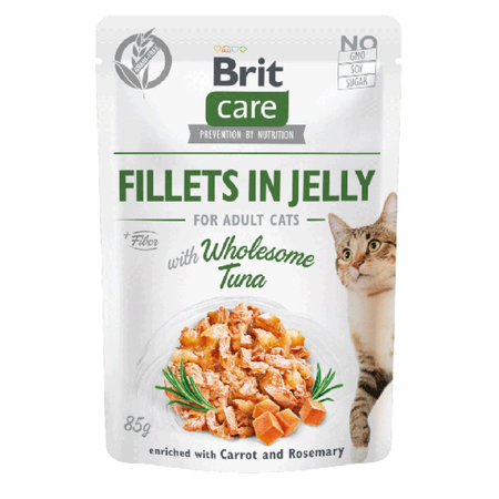 BRIT CARE Karma Premium dla Kotów w Galaretce Zestaw 12x85g