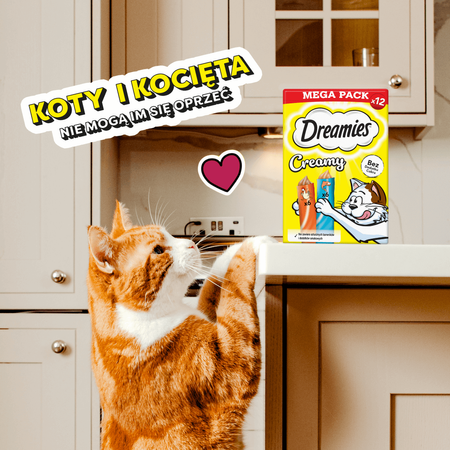 Dreamies Creamy 7x120g Kremowy Przysmak Dla Kota Z Kurczakiem I Z Łososiem