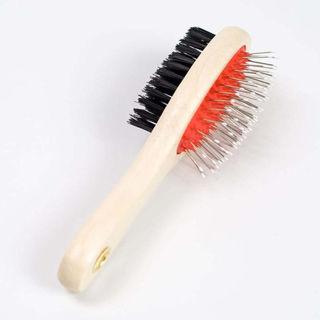 Szczotka Dwustronna Do Pielęgnacji Sierści Psa Kota 18cm