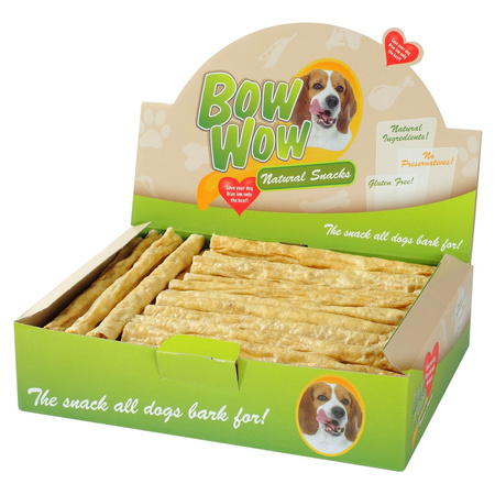 Bow Wow Paluszki Pałki Ze Skóry Wołowej z Wątróbką Drobiową i Juką 50szt