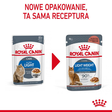 Royal Canin Light Weight Care w Sosie 85g Karma Mokra Dla Kotów z Tendencją Do Nadwagi