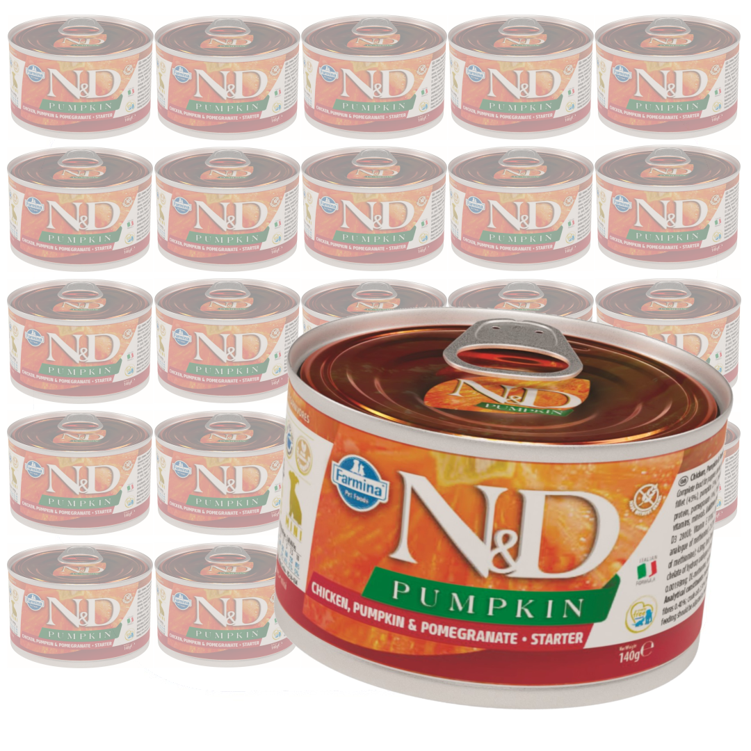 Farmina N&D Dog Chicken Pumpkin Pomegranate Starter Mokra Karma Dla Szczeniąt Kurczak Dynia i Granat
