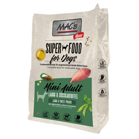 MAC's Dog Mini Sucha Karma Monoproteinowa Z Jagnięciną 7kg Dla Psów Małych Ras Skłonnych Do Alergii