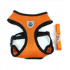 Lekkie Oddychające Szelki + Smycz Dla Psa Psów XL klatka 42-57 cm POMARAŃCZOWE