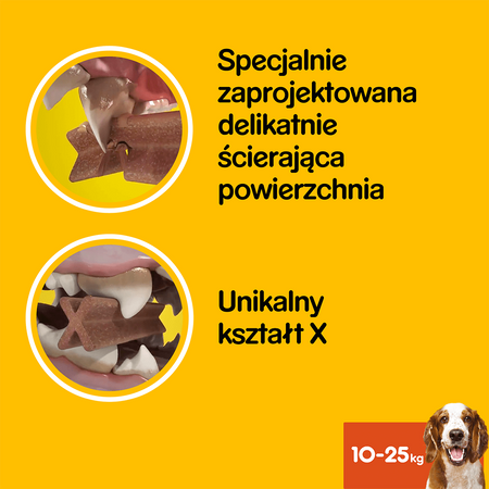 PEDIGREE DentaStix 7szt -180g Przysmak dentystyczny Dla Psów Średnie Rasy