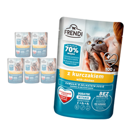 Frendi Mokra Karma Dla Kota 6x100g Kawałki w Sosie z Kurczakiem