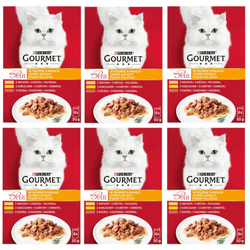 Purina Gourmet Mon Petit Mix Drobiowe Smaki 36x50g Mokra Karma Dla Kota Wyborne Kawałki
