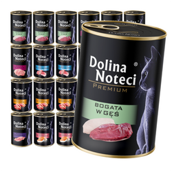 Dolina Noteci Premium 24x400g Mokra Karma Dla Kota Mix 6 Smaków