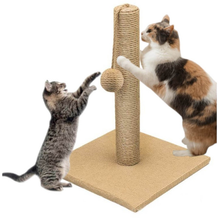 Drapak Dla Kota Słupek z Zabawką Sizal 40cm + GRATIS Karma Royal Canin 2x400g