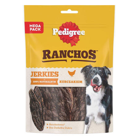 Pedigree Ranchos Jerkies z Kurczakiem 3x180g Naturalny Przysmak Dla Psa