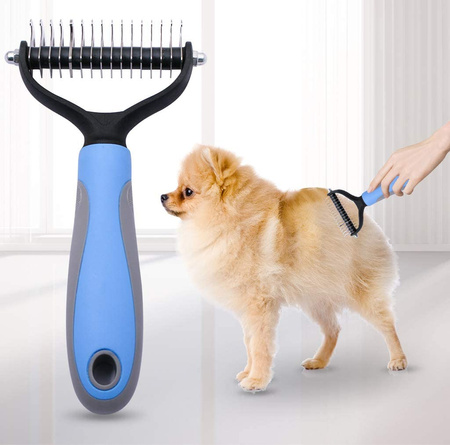 Trymer zgrzebło do kołtunów 7cm do usuwania martwego włosa psa i kota