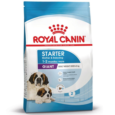 Royal Canin Giant Starter Mother & Babydog 1kg Karma Sucha Dla Suk W Czasie Ciąży Laktacji I Szczeniąt Ras Olbrzymich