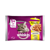 WHISKAS 1+ Potrawka Smaki Drobiowe w Galaretce 13x4x 85 g Zestaw Saszetki Mokra karma dla kota 1+