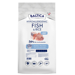 Baltica Adult Light Ryba z Ryżem M 12kg Hipoalergiczna Sucha Karma Dla Psów Średnich Ras