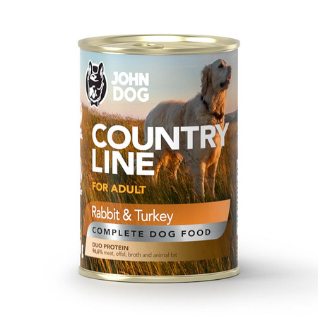 John Dog Country Line Mokra Karma Dla Dorosłych Psów 6x400g Mix Smaków