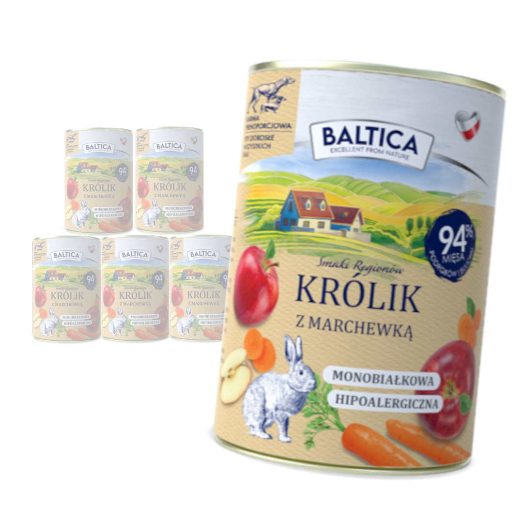 Baltica Monoprotein Królik Mokra Karma Dla Psa