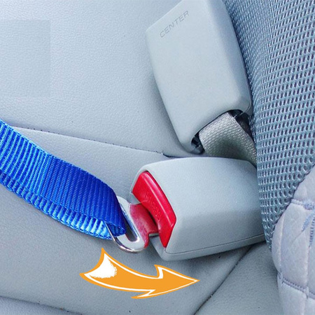 Samochodowy Pas Bezpieczeństwa Dla Psa Czerwony 50-75cm