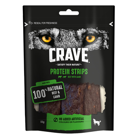 CRAVE z Wołowiną i Jagnięciną 55g - bezzbożowy przysmak dla psa 