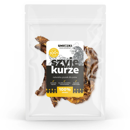 Uniszki Szyje Kurze 200g Naturalny Gryzak Przysmak Dla Psa
