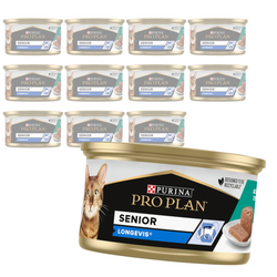 Purina Pro Plan Senior Longevis 12x85g Mokra Karma Dla Starszych Kotów Mus Z Tuńczykiem