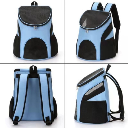 Plecak Transporter do przenoszenia dla Kota Psa Niebieski 30x24x34 cm
