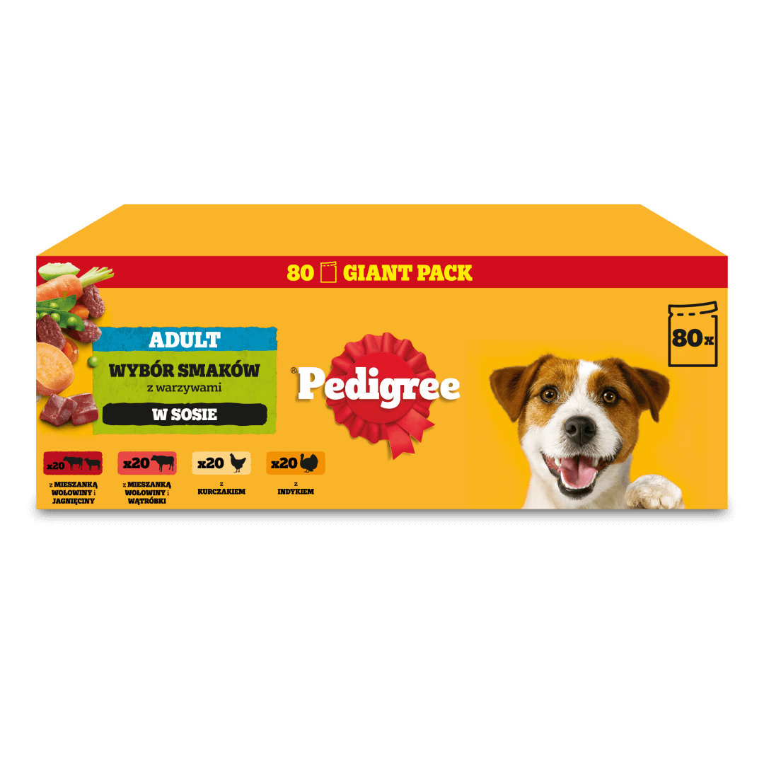 Mokra Karma dla Psa Pedigree Adult 80x100g 