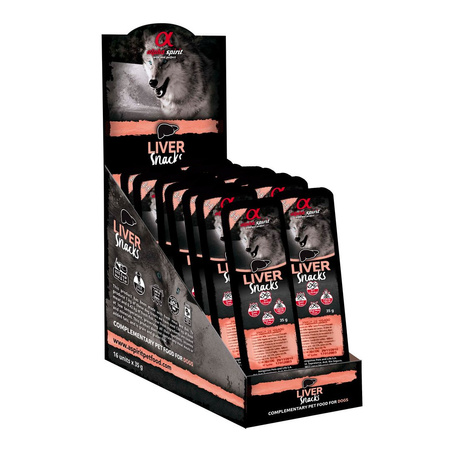 Alpha Spirit Przysmak W Kostce Dla Psa Wątróbka 35g