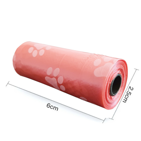 Worki Na Psie Odchody 15 Sztuk W Rolce Czerwone