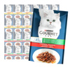 Purina Gourmet Perle z Wołowiną i Kurczakiem 24x85g Mini Fileciki w Sosie z Warzywami Mokra Karma Dla Kota