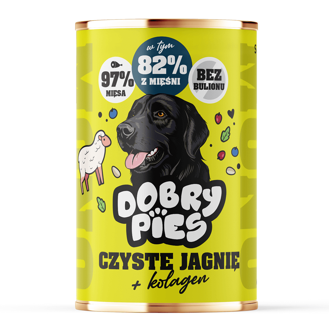 Dobry Pies Mono Jagnięcina Monoproteinowa Mokra Karma Dla Dorosłych Psów Z Jagnięcina I Kolagenem
