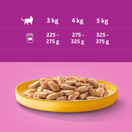 WHISKAS Adult 3 Smaki Drobiowe 48x400g Kurczak Kaczka Karma Mokra Dla Dorosłych Kotów