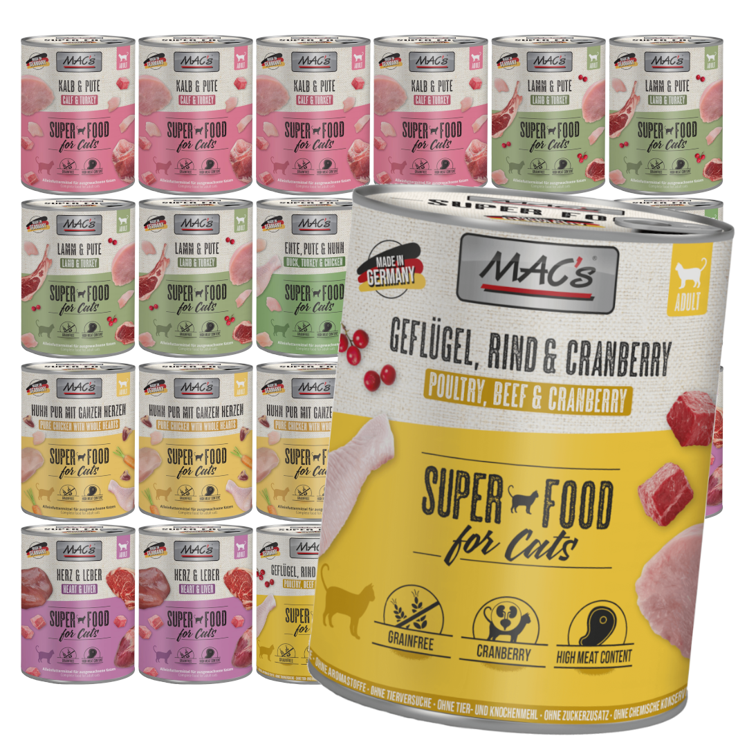 MAC's Bezzbożowa Mokra Karma Dla Kota Mix 6 Smaków