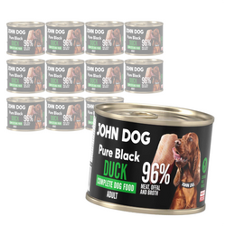 John Dog Pure Black Duck Adult 12x200g Mokra Karma Dla Psa Z Kaczką