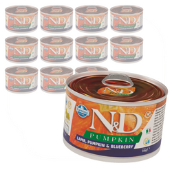 Farmina N&D Dog Lamb Pumpkin Blueberry 12x140g Karma dla Psa z Jagnięciną Dynią Borówką