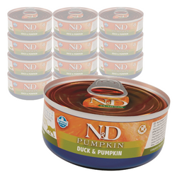 Farmina N&D Cat Duck & Pumpkin 12x70g Mokra Karma Dla Kota Kaczka z Dynią