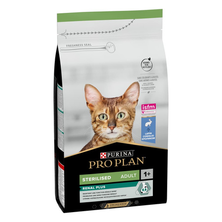 Purina Pro Plan Sterilised Renal Plus Adult Zdrowe Nerki Sucha Karma Dla Kotów z Królikiem 1,5kg