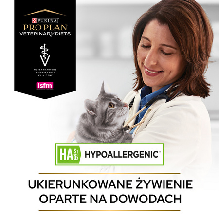 Purina Pro Plan Veterinary Diets Feline HA Hypoallergenic 1,3kg Sucha Karma Dla Kota