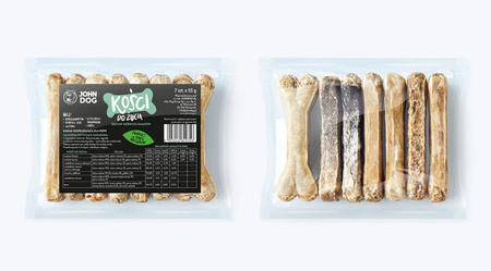 John Dog Kość do żucia MIX 12 cm / 7 szt smakołyki gryzaki dla psa