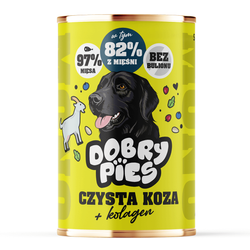 Dobry Pies Mono Koza 400g Monoproteinowa Mokra Karma Dla Dorosłych Psów Z Alergią I Nietolerancją Pokarmową  Koza Z Kolagenem