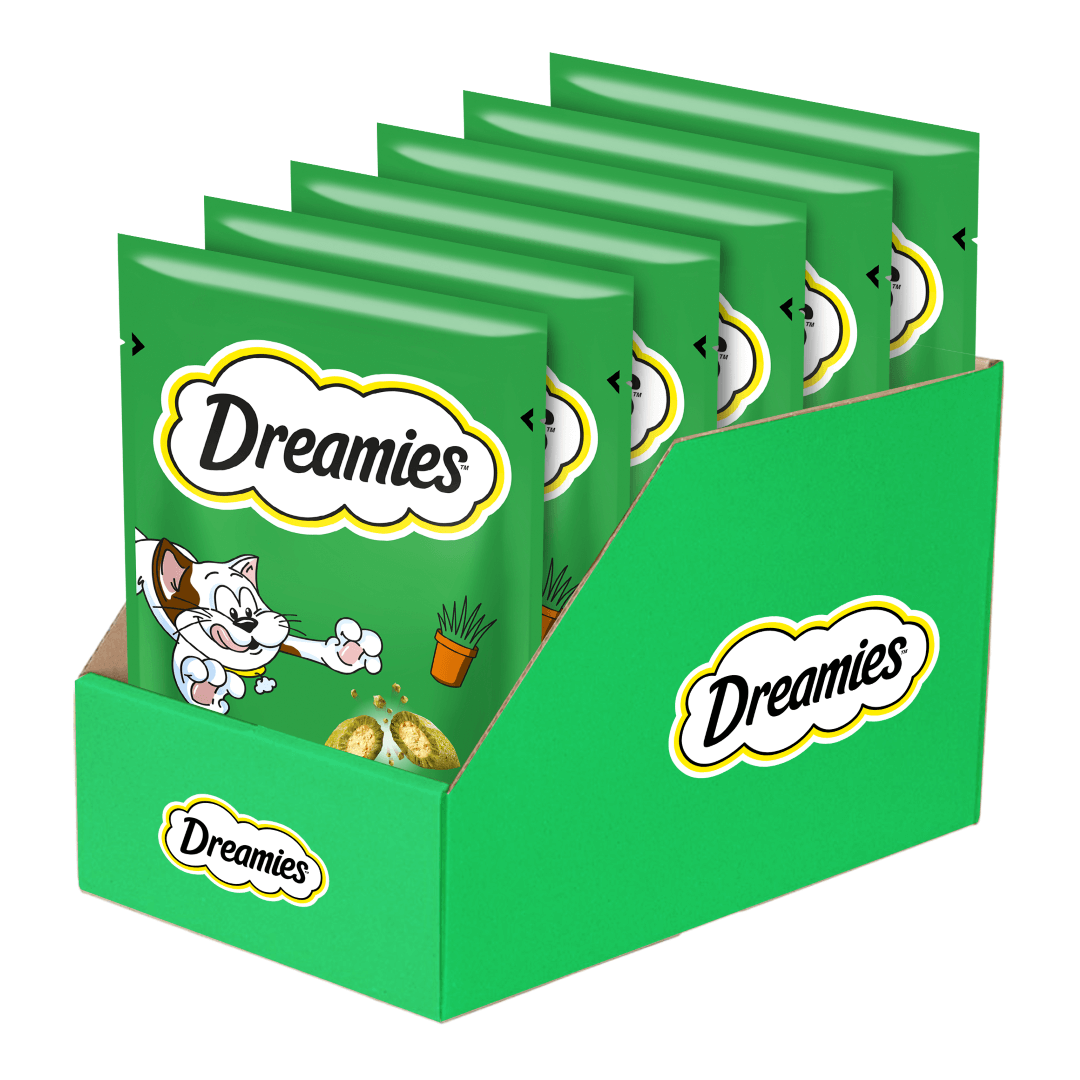 Dreamies Przysmak Dla Kota Chrupiące Paszteciki Z Nadzieniem Z Nutą Kocimiętki
