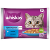 WHISKAS Adult Saszetki 32 x 85g Rybne Przysmaki Mokra Karma Dla Dorosłego Kota w Galaretce Kawałki z Łososiem i z Tuńczykiem