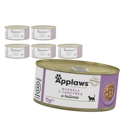 Applaws Cat Mokra Karma Dla Kota 6x70g Makrela Z Sardynką W Bulionie
