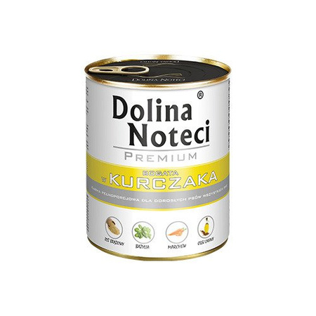Dolina Noteci Premium Bogata W Kurczaka Puszka 30x800g Mokra Karma Dla Psa