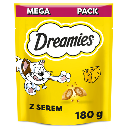 Dreamies z Pysznym Serem Mega Pack 5x180g Przysmaki dla kota