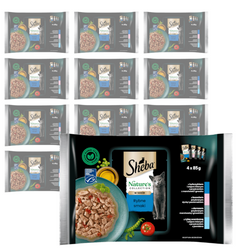 Sheba Nature's Collection 52x85g Mokra Karma Dla Kotów Rybne Smaki W Sosie Ryba Oceaniczna Tuńczyk Łosoś Dorsz