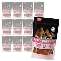 PetRepublic Przysmak Dla Psa 12x100g Suszone Piersi Z Kurczaka