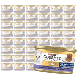 Purina Gourmet Gold Mus z Jagnięciną 48x85g Mokra Karma Dla Kota