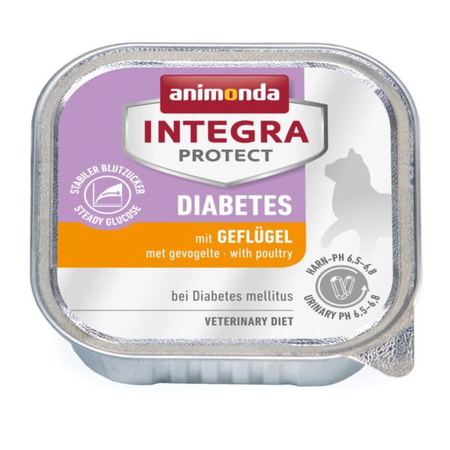 Animonda Integra Protect Diabetes 32x100g Mokra Karma Mix Smaków Dla Kota z Cukrzycą