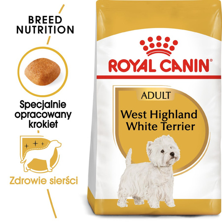 Royal Canin BHN West Highland White Terrier Adult 500g Karma Sucha Dla Psów Dorosłych Rasy West Highland White Terrier