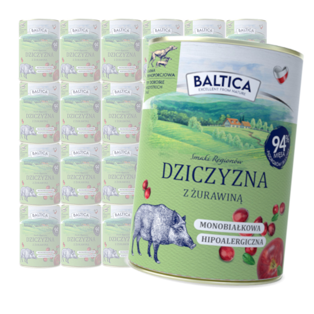 Baltica Monoprotein Dziczyzna Prebiotyki Mokra Karma Dla Psa
